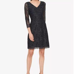 Tommy Hilfiger Heather Grey Lace A-Line Dress Worn once